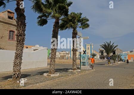 Santa Isabel Church Sal Rei Boa Vista Island Cabo Verde Stockfoto