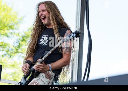 Juli 2015 in Bristol, VA - Jungle Rot auf dem Rockstar Energy Drink Mayhem Music Festival Stockfoto