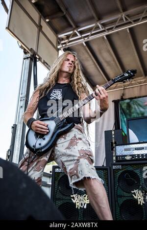 Juli 2015 in Bristol, VA - Jungle Rot auf dem Rockstar Energy Drink Mayhem Music Festival Stockfoto