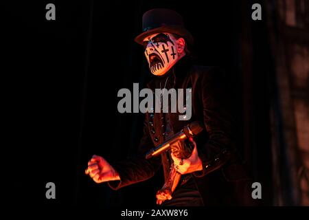 Juli 2015 in Bristol, VA - King Diamond auf dem Rockstar Energy Drink Mayhem Music Festival Stockfoto