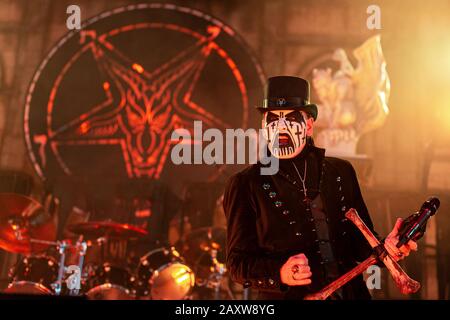 Juli 2015 in Bristol, VA - King Diamond auf dem Rockstar Energy Drink Mayhem Music Festival Stockfoto