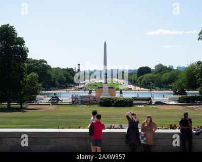 Tagesbild der nationalen Mall. Stockfoto