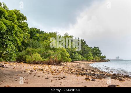 Blick auf das Lameroo Bech neben dem Bicentennial Park in Darwin, Australien Stockfoto