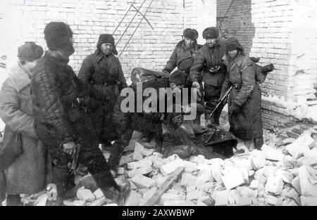 Blutige Schlacht an der Ostfront in Russland im Zweiten Weltkrieg Stockfoto