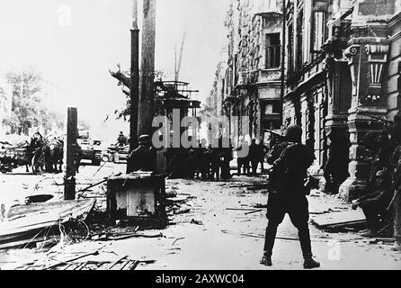 Blutige Schlacht an der Ostfront in Russland im Zweiten Weltkrieg Stockfoto