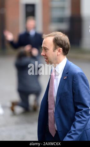 London, Großbritannien. Februar 2020. Premierminister Boris Johnson mischt sein Kabinett an der 10 Downing Street um. Matt Hancock bleibt Heath Secretary Credit: PjrFoto/Alamy Live News Stockfoto