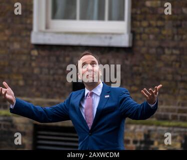 London, Großbritannien. Februar 2020. Matt Hancock Health Secretary kommt an der 10 Downing Street, London als Teil der Kabinettsumbildung Credit: Ian Davidson/Alamy Live News Stockfoto