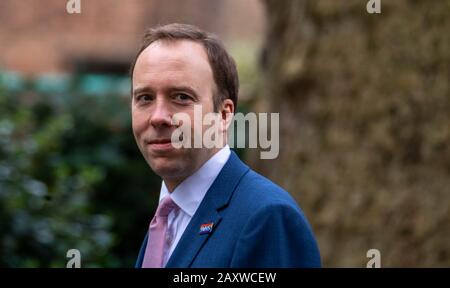 London, Großbritannien. Februar 2020. Matt Hancock Health Secretary kommt an der 10 Downing Street, London als Teil der Kabinettsumbildung Credit: Ian Davidson/Alamy Live News Stockfoto