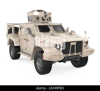 Humvee High Mobility Multipurpose Radfahrzeug isoliert Stockfoto