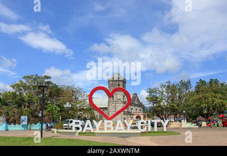 Baybay City, Philippinen - 09. Januar 2020: Blick auf Baybay City Stockfoto