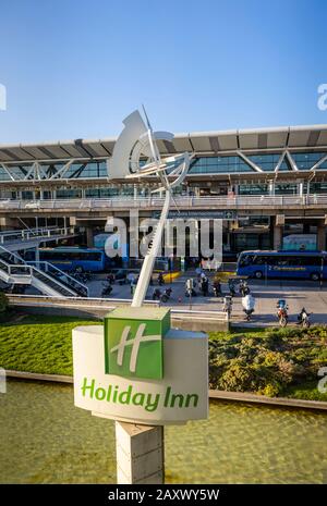 Holiday Inn Blick auf den Flughafen Santiago de Chile (internationaler Flughafen Arturo Merino Benítez) Santiago, Hauptstadt von Chile, Südamerika Stockfoto