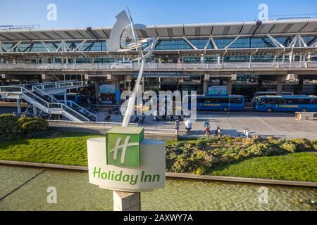 Holiday Inn Blick auf den Flughafen Santiago de Chile (internationaler Flughafen Arturo Merino Benítez) Santiago, Hauptstadt von Chile, Südamerika Stockfoto