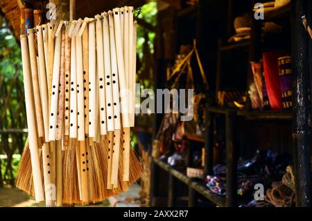 Souvenirladen in Tasikmalaya, West Java, Indonesien Stockfoto