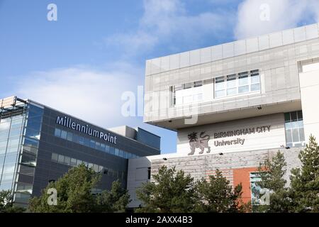 Birmingham City University, Curzon Street, Birmingham. Die neue Universität ist Teil von Birmingham Eastside, wo das neue Bahnterminalgebäude HS2 errichtet wird. Stockfoto