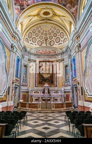 Santissimo-Sacramento-Kapelle in der Basilika San Martino in Martina Franca, Provinz Taranto, Apulien, Süditalien. Stockfoto