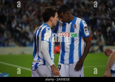 San SEBASTIAN, SPANIEN - Februar, 13: HALBFINALEINZUG DES SPANISCHEN KÖNIGSPOKALS zwischen dem Team REAL GESELLSCHAFT-MIRANDES im REALA-STADION, SAN SEBASTIAN. 2020/02/13. (Foto von Humberto Bilbao/ Credit: Cordon PRESS/Alamy Live News Stockfoto