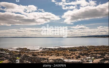 Goldener Strand in Embo Stockfoto