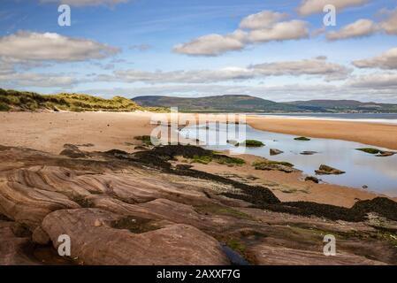 Goldener Strand in Embo Stockfoto