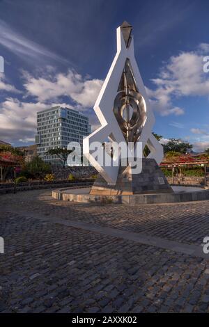 Skulptur auf, Santa Cruz de Tenera, Kanarische Inseln Stockfoto