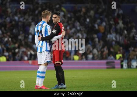 San SEBASTIAN, SPANIEN - Februar, 13: HALBFINALEINZUG DES SPANISCHEN KÖNIGSPOKALS zwischen dem Team REAL GESELLSCHAFT-MIRANDES im REALA-STADION, SAN SEBASTIAN. 2020/02/13. (Foto von Humberto Bilbao/ Credit: Cordon PRESS/Alamy Live News Stockfoto