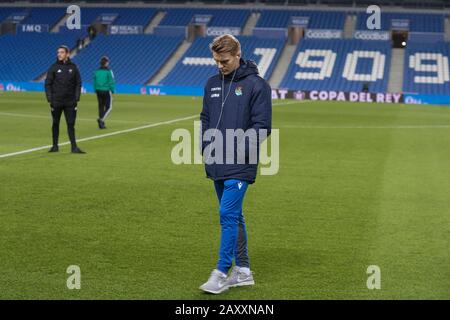 San SEBASTIAN, SPANIEN - Februar, 13: HALBFINALEINZUG DES SPANISCHEN KÖNIGSPOKALS zwischen dem Team REAL GESELLSCHAFT-MIRANDES im REALA-STADION, SAN SEBASTIAN. 2020/02/13. (Foto von Humberto Bilbao/ Credit: Cordon PRESS/Alamy Live News Stockfoto