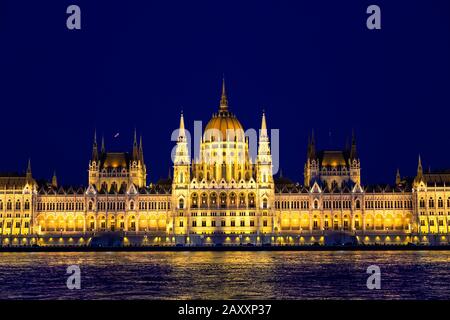 Parlamentsgebäude in Budapest, Ungarn Stockfoto