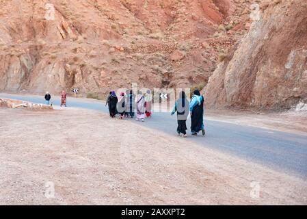 Dades Gorge, Marokko, Hohes Atlasgebirge Stockfoto