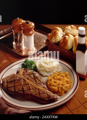 Steak-Dinner Stockfoto