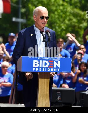Philadelphia, PA, USA - 18. MAI 2019: Joe Biden Besucht die Kickoff-Campaign-Rallye von Joe Biden zur Präsidentschaftswahl 2020. Stockfoto