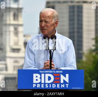 Philadelphia, PA, USA - 18. MAI 2019: Joe Biden Besucht die Kickoff-Campaign-Rallye von Joe Biden zur Präsidentschaftswahl 2020. Stockfoto