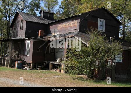 Die verlassene Rockhaven Mill im Bedford County, VA, USA Stockfoto