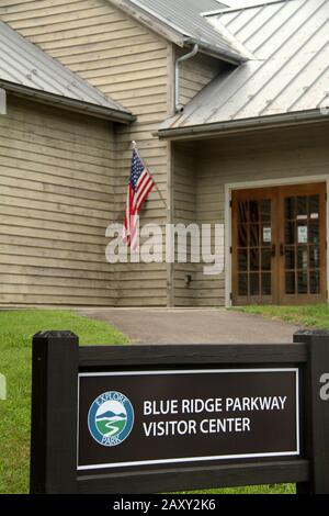 Blue Ridge Parkway Visitor Center im Explore Park in Roanoke, VA, USA Stockfoto