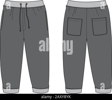 Vektor-Vorlage Illustration von Sweat Pants Stock Vektor