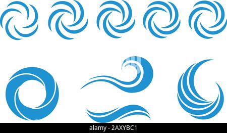 Abbildung mit dem Logo "Wave/Whirlpool" Stock Vektor