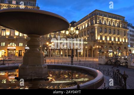 Das Luxushotel Steigenberger Frankfurter Hof Stockfoto