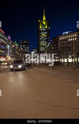 Blick auf die Commerzbank Stockfoto