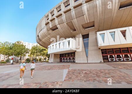 Juli 2019, Lyon, Frankreich: Das Auditorium philharmonisches Nationalorchester-Gebäude Stockfoto