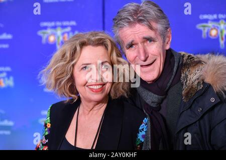 München, Deutschland. Februar 2020. Michaela MAY (Schauspielerin), mit Ehemann Bernd SCHADEWALD. Roter Teppich, roter Teppich, Ankunft. Totem von Cirque du Soleil, am 13. Februar 2020 in München, Nutzung Worldwide Credit: Dpa/Alamy Live News Stockfoto