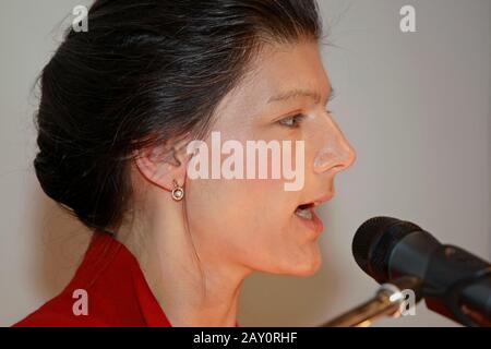 Sarah Wagenknecht, Linkspartei, deutsche Politikerin Stockfoto