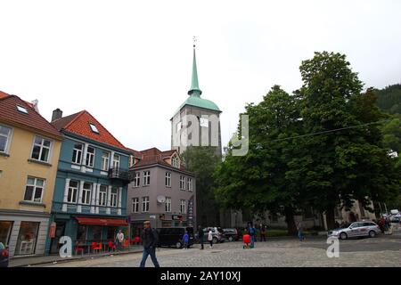 Bergen/Norwegen - 26. Juni 2012: Die alte Kirche, Bergen, Norwegen Stockfoto