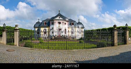 Rokoko-Schloss der Dornburger Schlösser Stockfoto