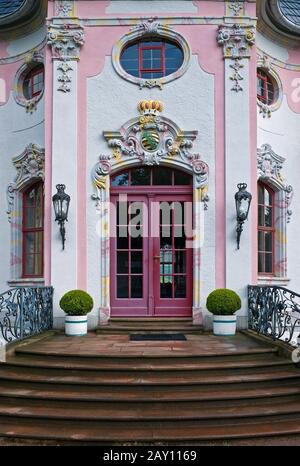 Rokoko-Schloss der Dornburger Schlösser Stockfoto