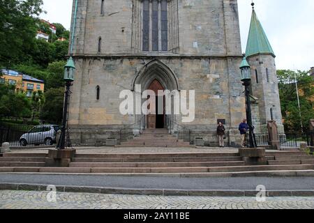 Bergen/Norwegen - 26. Juni 2012: Die alte Kirche, Bergen, Norwegen Stockfoto