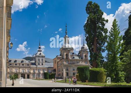 Die Königliche Kapelle in Real Sitio de San Ildefonso, Provinz Segovia, Spanien. Die Stadt ist auch unter den Namen San Ildefonso, La Granja de San Ildefonso oder La G bekannt Stockfoto