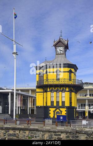 Uhrturm, Victoria und Alfred Waterfront, touristisches Zentr Stockfoto