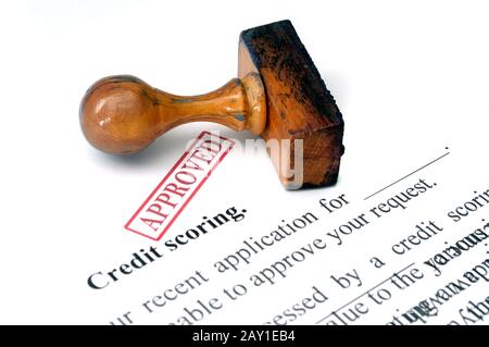 Kredit-scoring Stockfoto
