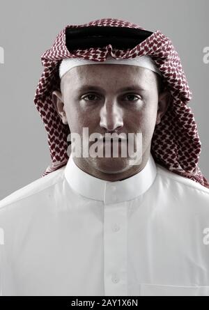 Mittelöstliches Mann-Porträt Stockfoto