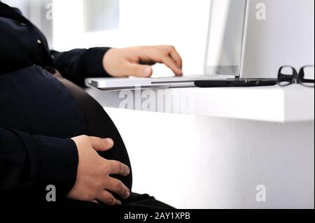 Muslimisch-arabische muslimische Geschäftsfrau Stockfoto