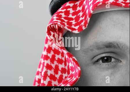 Mittelöstliches Mann-Porträt Stockfoto