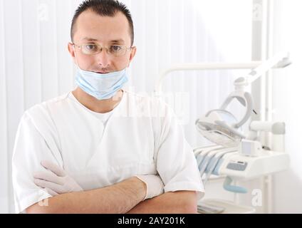 Sicherer Arzt im Krankenhaus Stockfoto